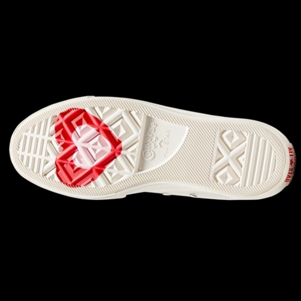 Converse All Star White High-Top Sneakers Hearts - Picture 6 of 14